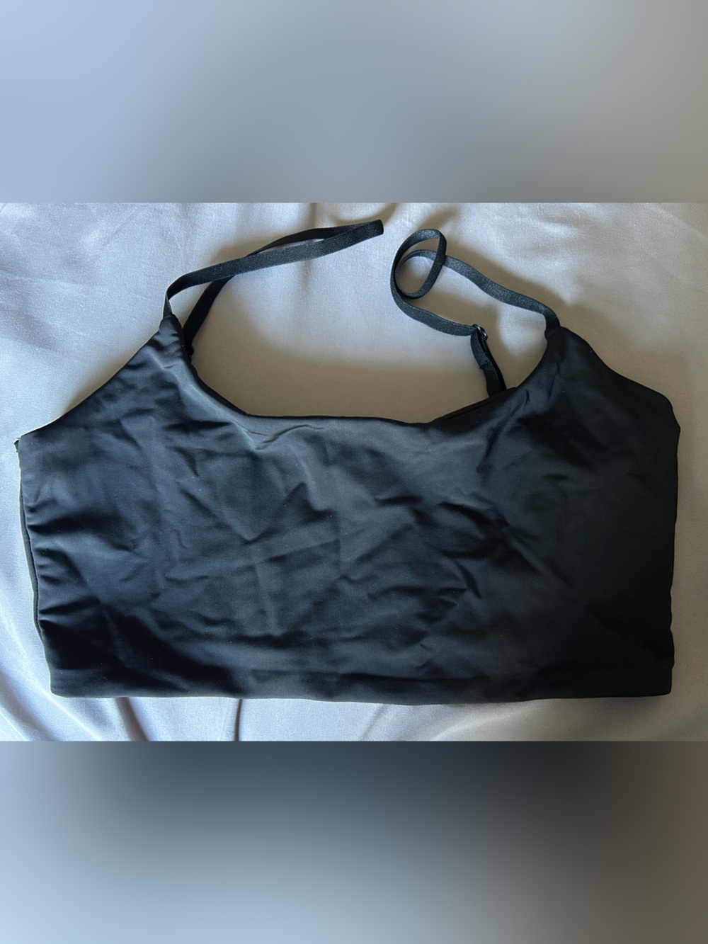Zara Black Bandeau Bralette with Adjustable Straps Sz S